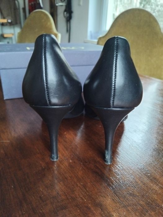 Czółenka skórzane Ryłko, rozm.37,5