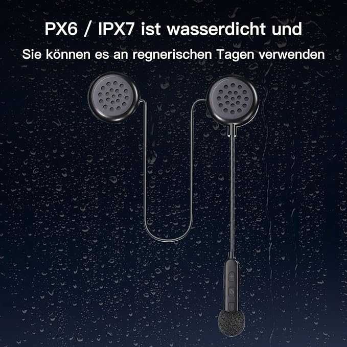 Мотогарнітура для шолома Bluetooth-шоломні навушники Khptop,  5.0