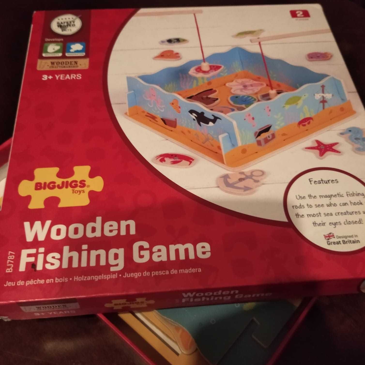 wooden fishing game