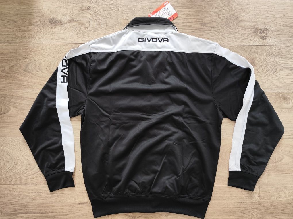 Dres sportowy treningowy GIVOVA czarny męski bluza rozpinan spodnie XL