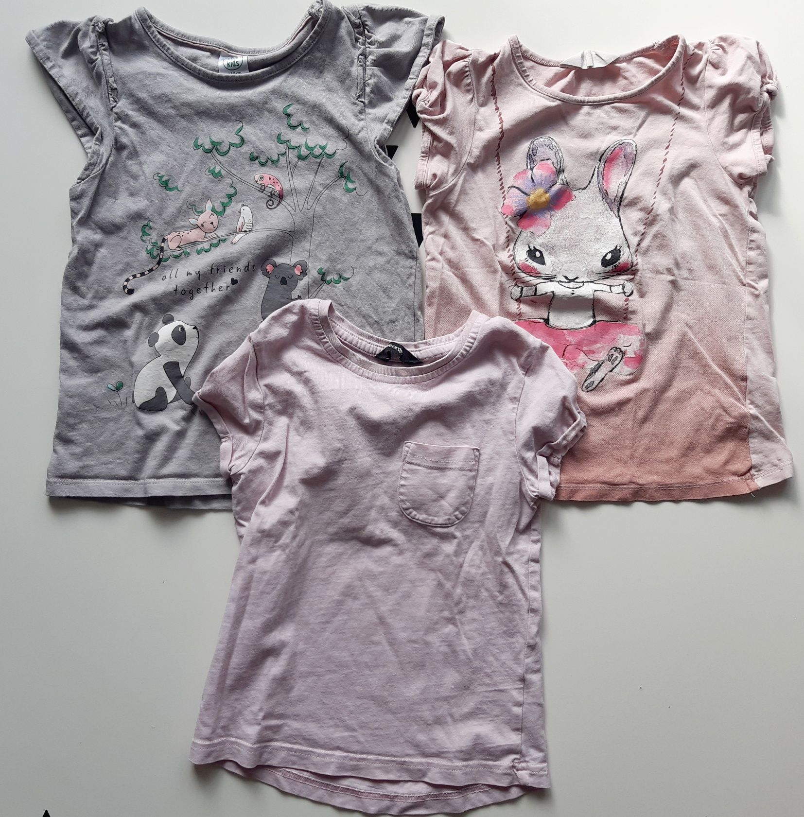 Paczka komplet ubrań zestaw dla dziewczynki 110 Smyk George H&M Sinsay