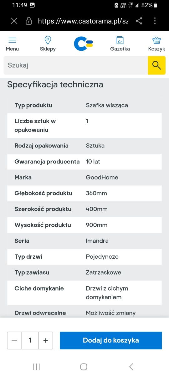 Sprzedam Szafki łazienkowe