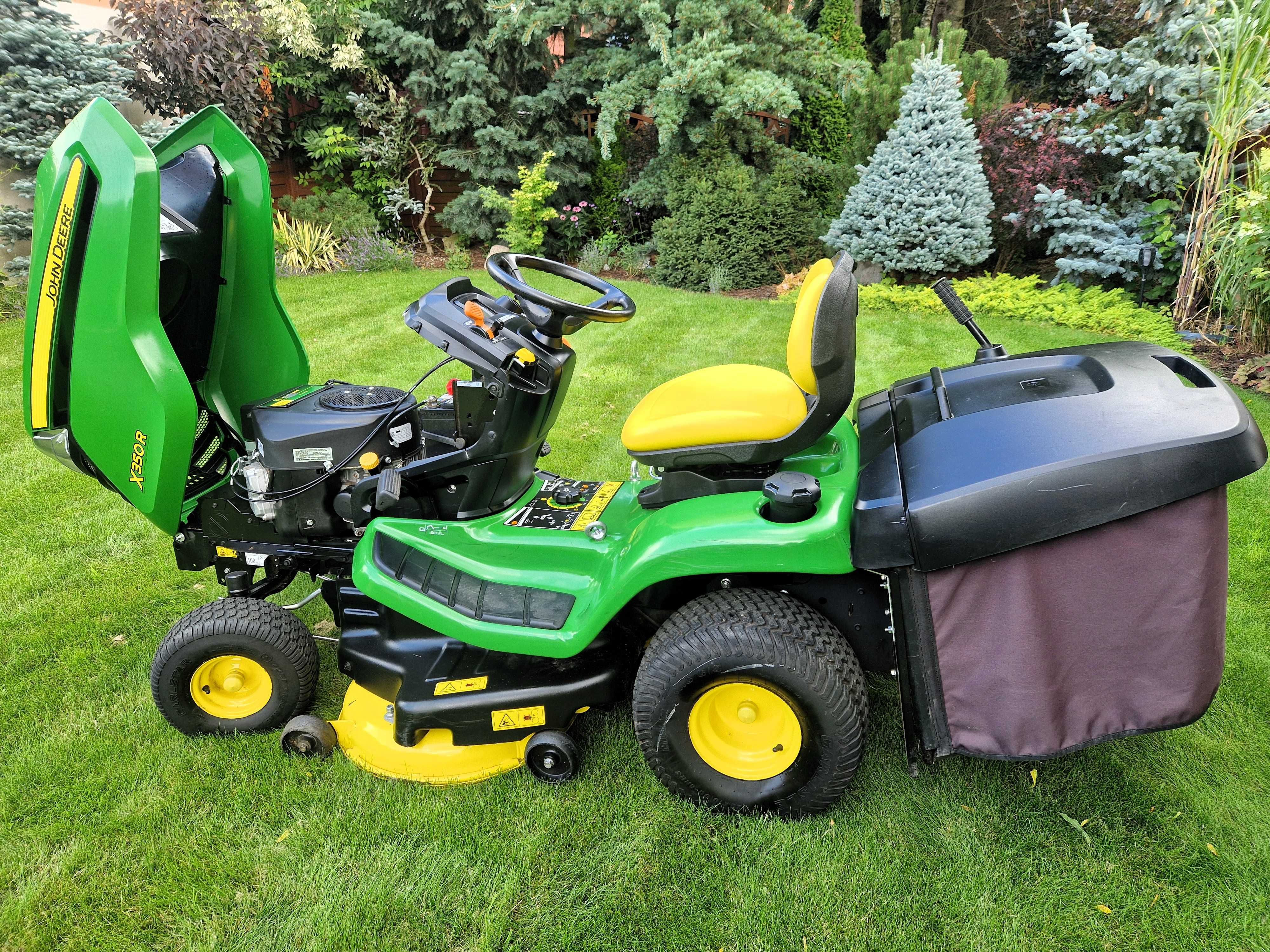 Traktorek kosiarka John Deere x350 r - nowy model stan znakomity!!