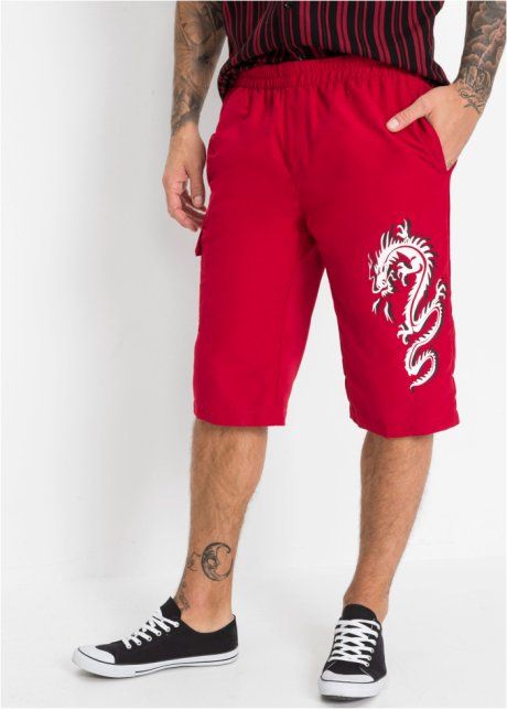 *B.P.C spodenki bermudy czerwone męskie r.50