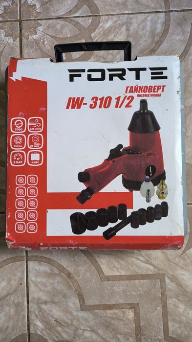 Гайковёрт пневматический Forte IW-310 1/2, новый