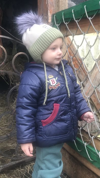 Зимова курточка для хлопчика 98