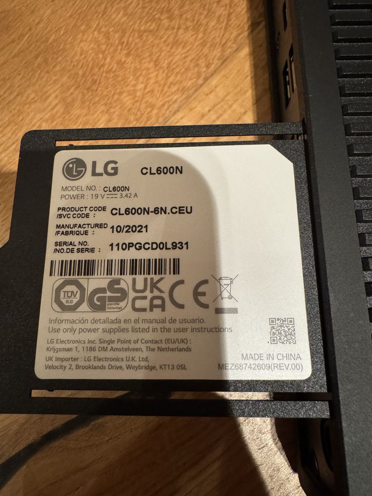 Komputer stacjonarny LG CL600N