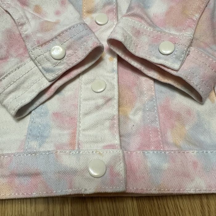 Нарядна джинсовка на дівчинку 5 6 110 116 регланчик в рубчик футболка