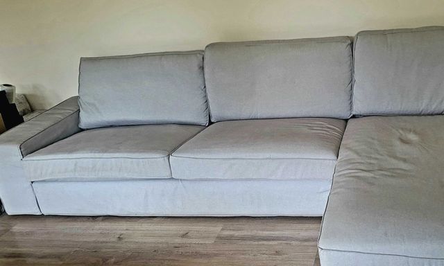 Sofa KIVIK IKEA z szezlongiem szara