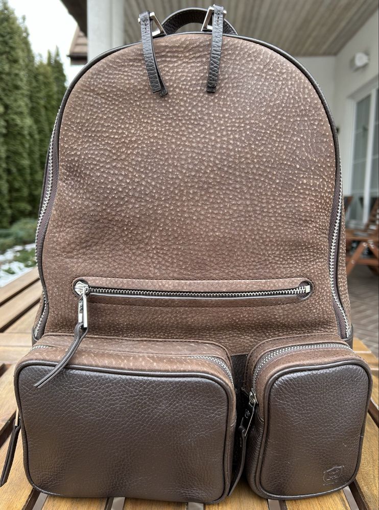 Новий чоловічий шкіряний рюкзак massimo dutti