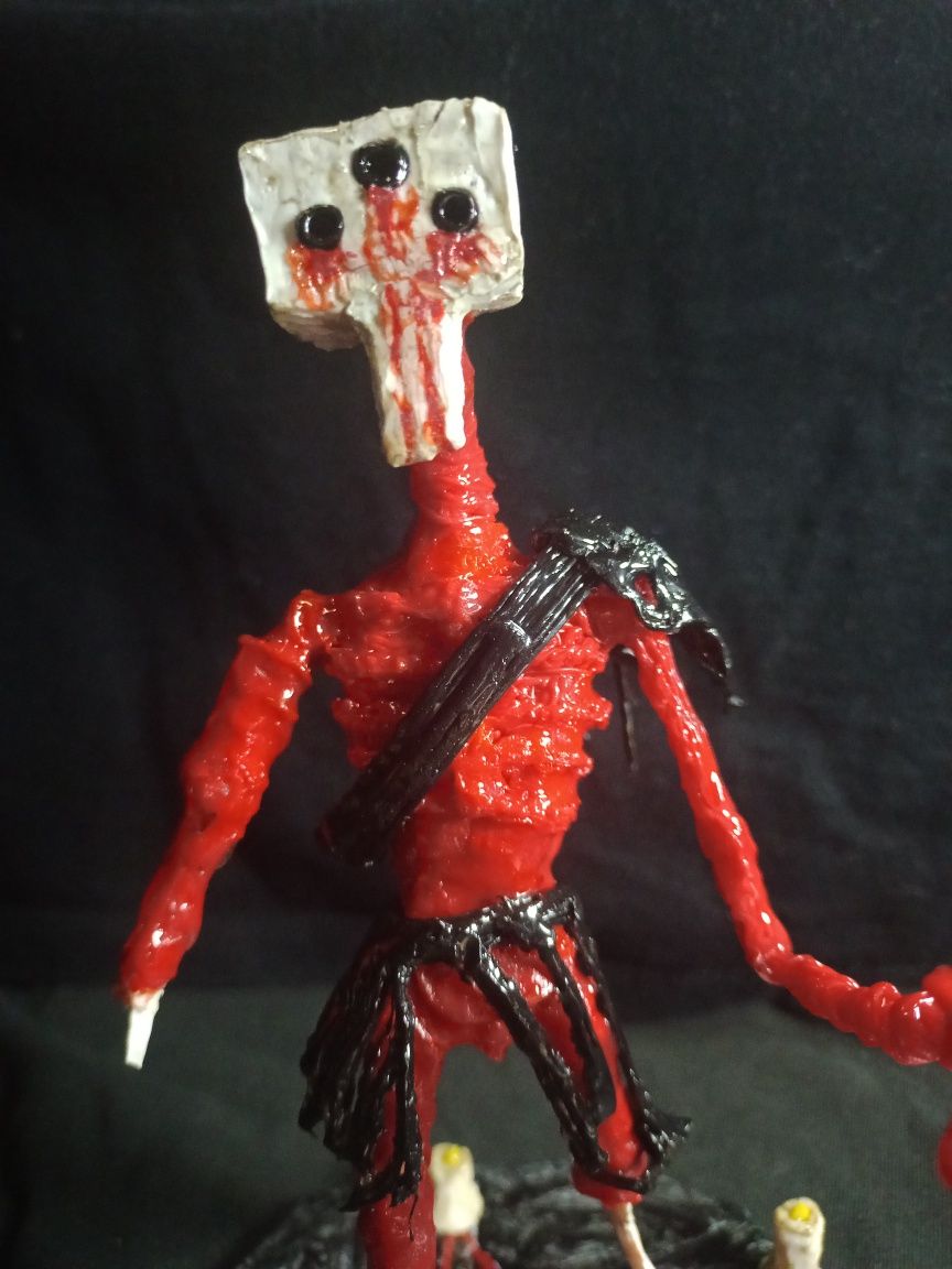 Екшн фігурка демон, пентаграма, ручна робота з пластику, декор