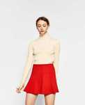 Спідниця червона zara trafaluc collection, розмір m, наш 46.