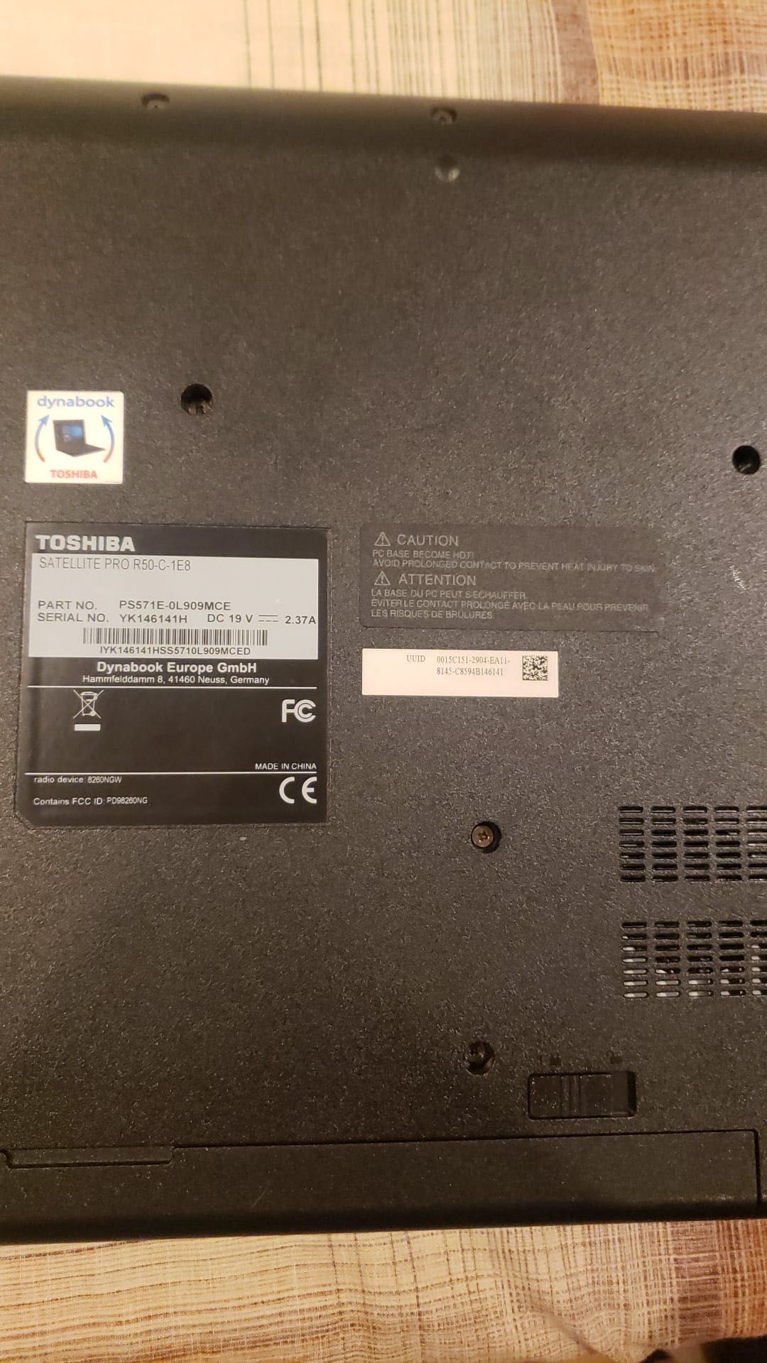 Vendo computador Toshiba