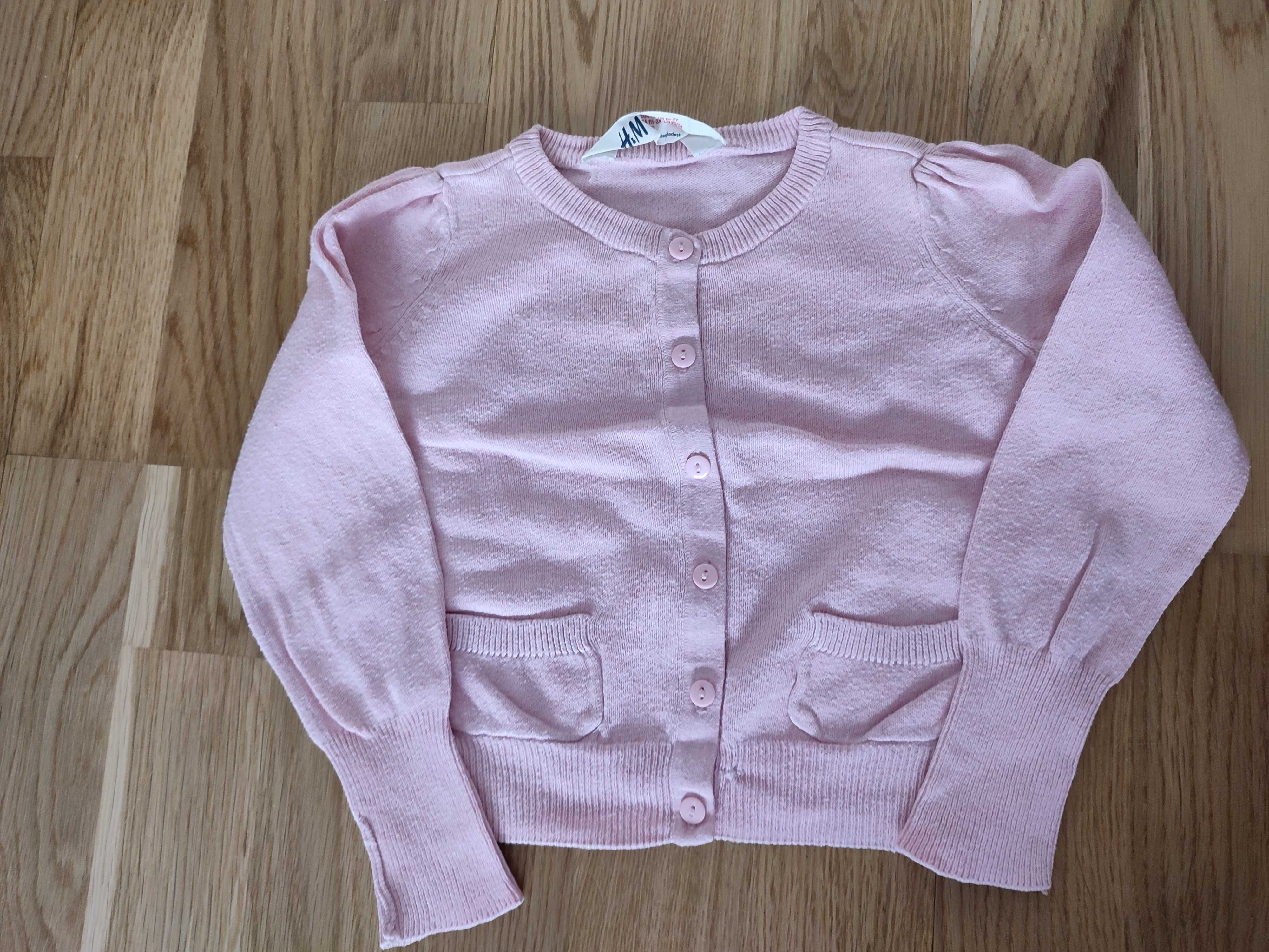 Różowy sweterek H&M 92