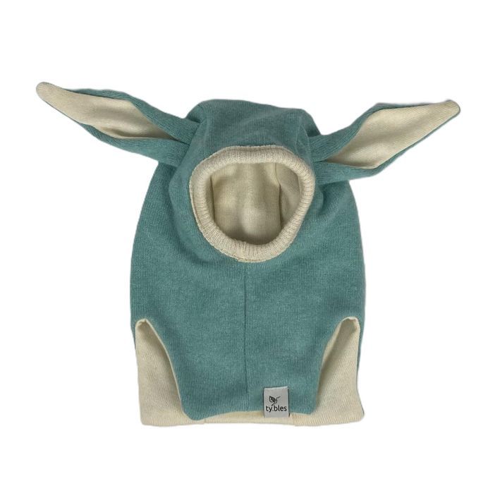 Czapka kominiarka 100% wełna kaszmir merino 0-3 miesięcy