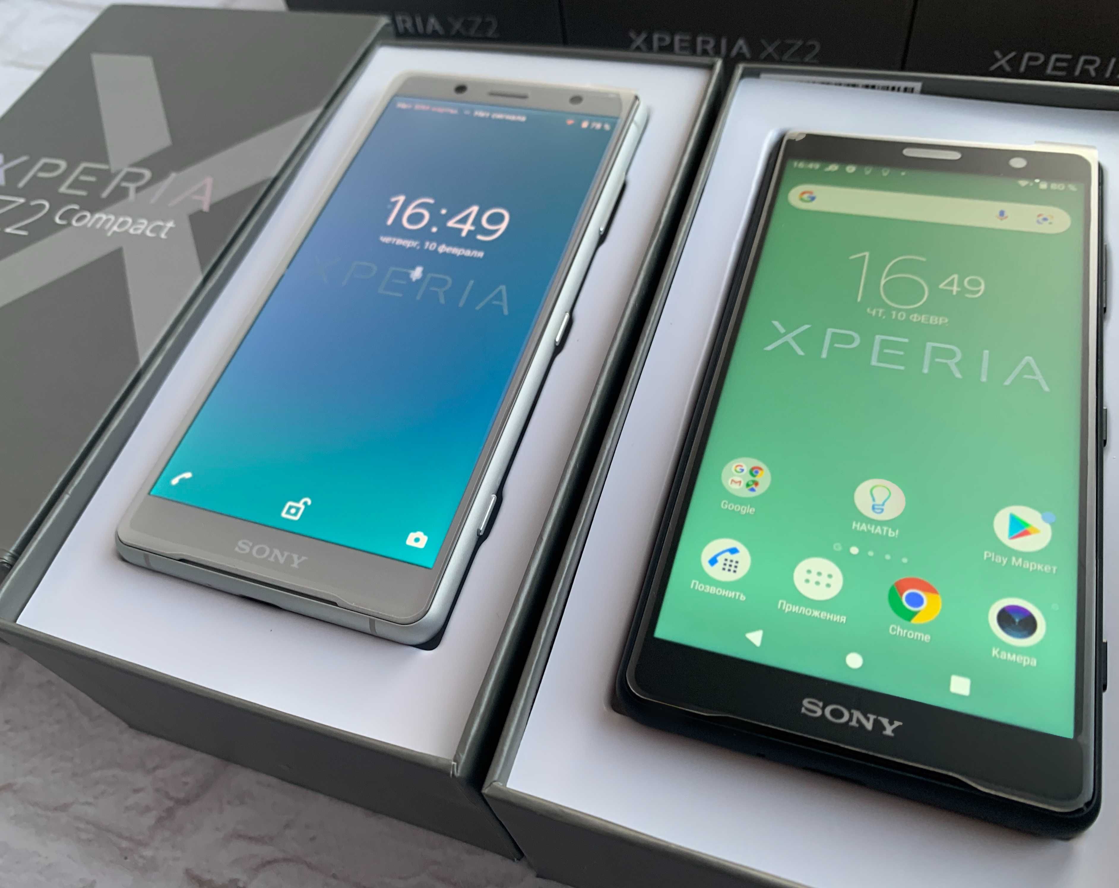 ꧁ Новий Sony Xperia XZ2 compact - Black/Silver/Green ꧂