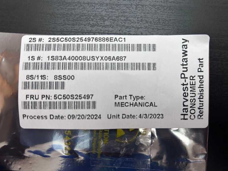 Lenovo PN: 5C50S25497