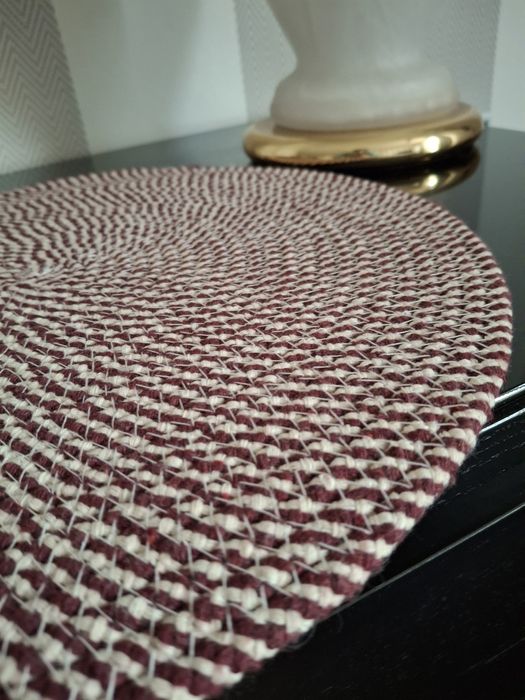 podkładki na stół talerz grube bawełniane komplet 6 szt.  jakość Nowe