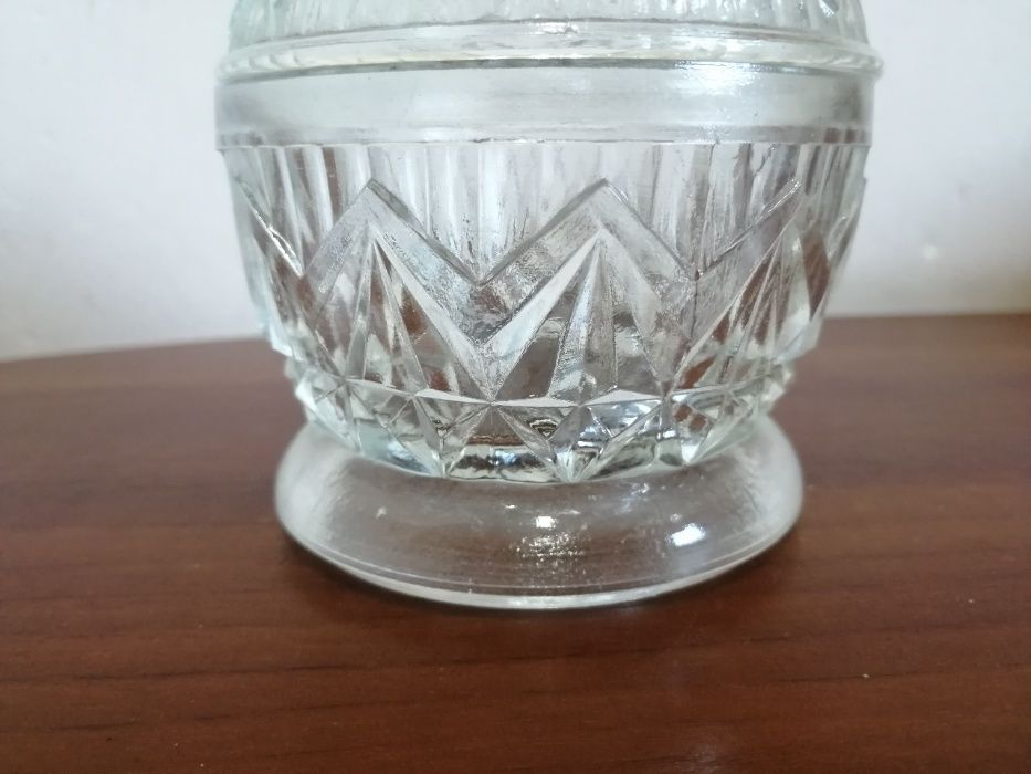 Cukiernica szklana szkło Ząbkowice Art Deco