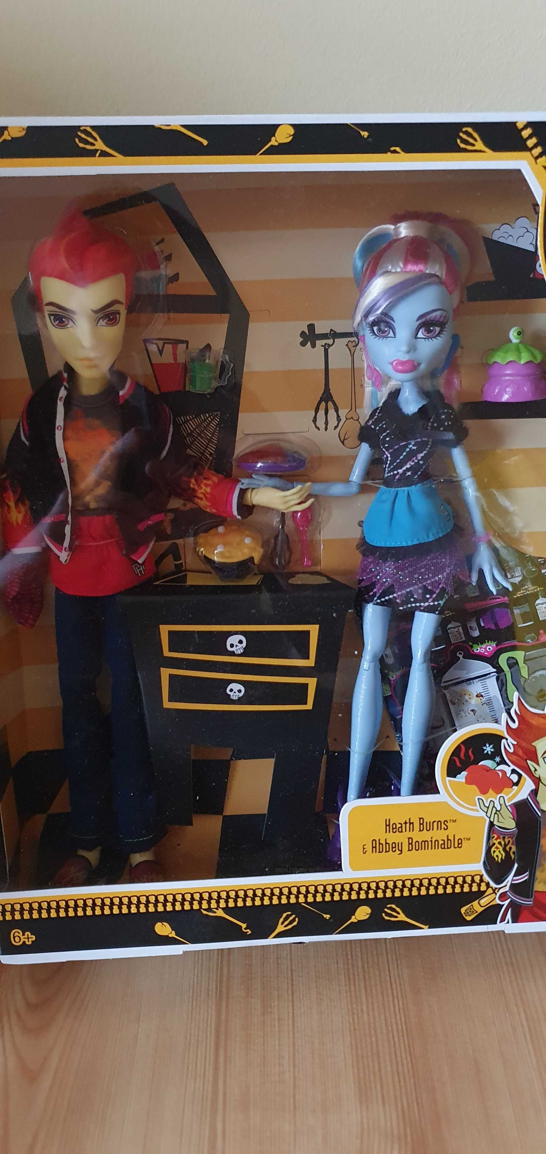 Lalki Monster High Classroom - Heath Burns & Abbey Bominable