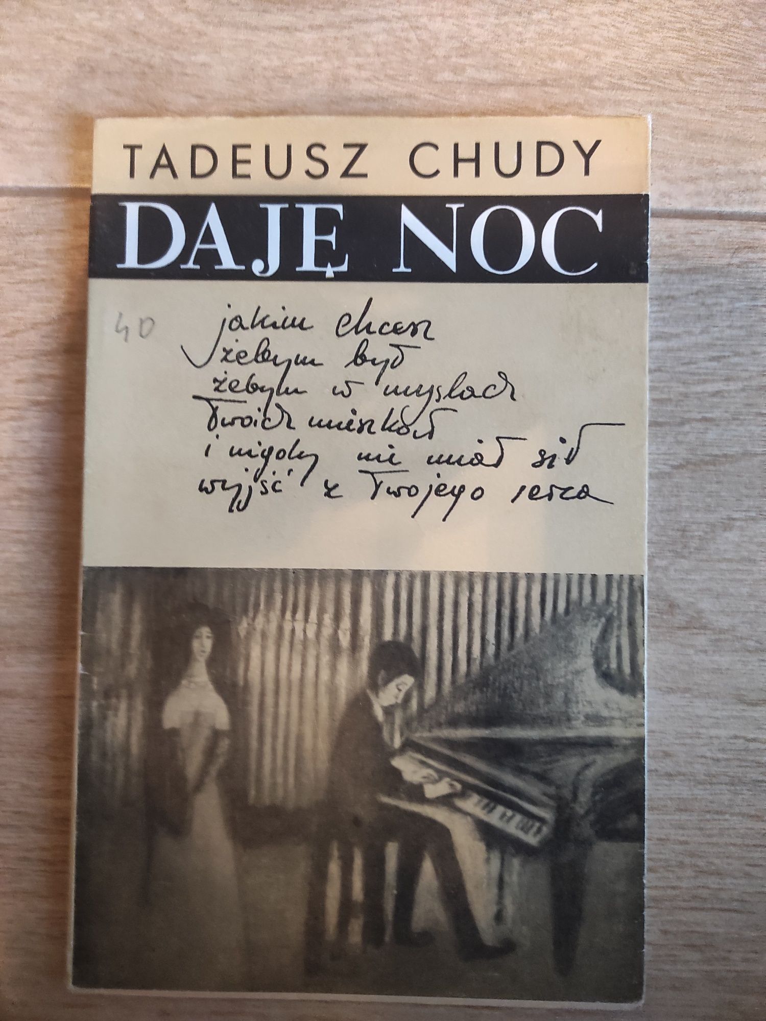 Książka Daje noc Tadeusz Chudy