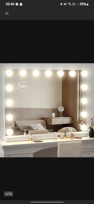 Lusterko świece ledowe