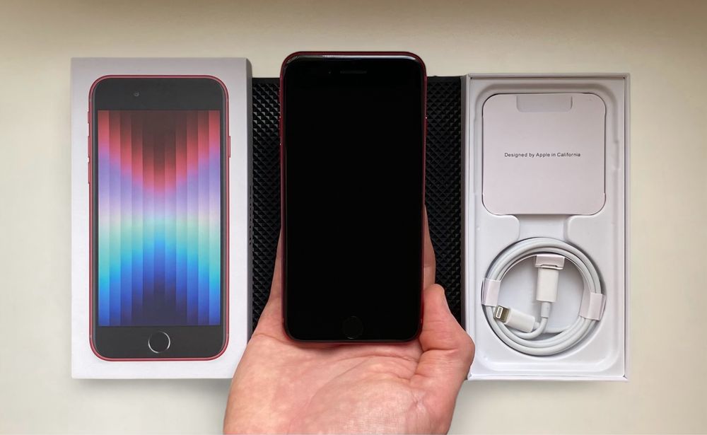 НОВЫЙ - iPhone SE 2022 - 128 гб - 100% АКБ - NEVERLOCK - PRODUCT RED