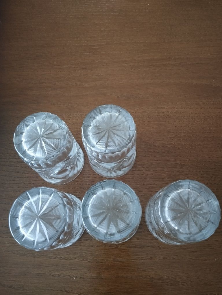 Szklanki kryształowe małe 5 sztuk