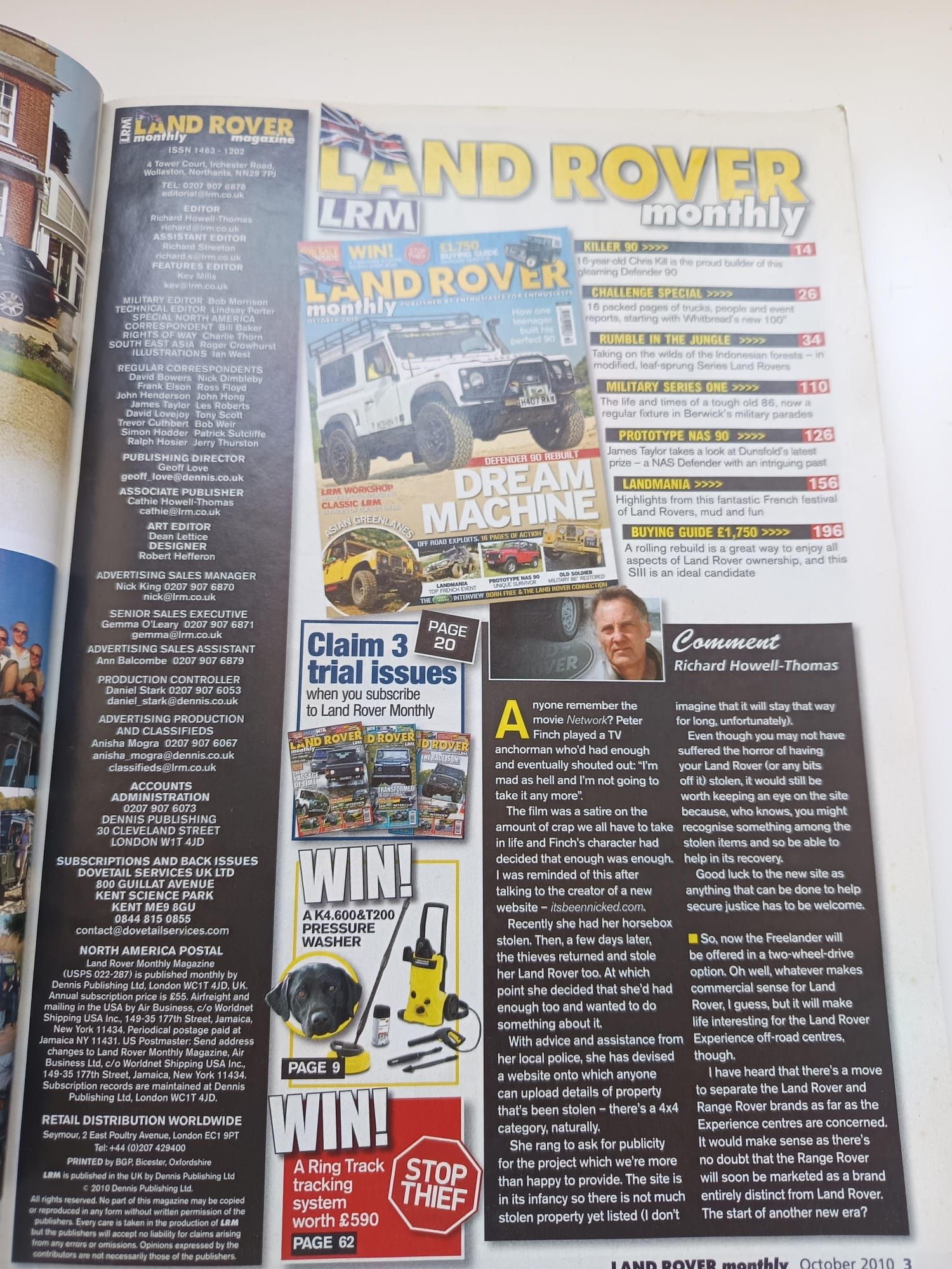 Land rover monthly