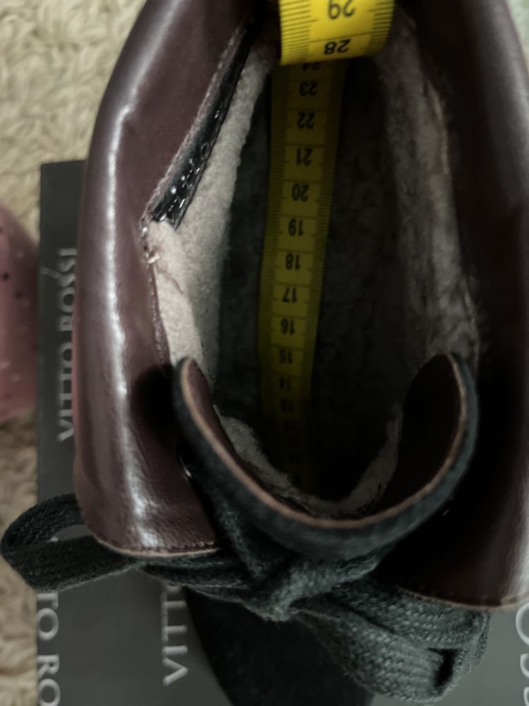 Черевики ботинки зимові vitto rossi 35 р. на стійкому каблуку