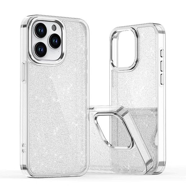 Etui brokatowe Glitter Case na Samsung Galaxy A56/5G - przezroczyste
