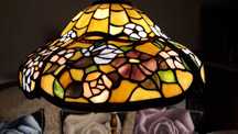 Lampa Tiffany witrażowa , kwiaty,  kolekcjonerska ,ozdobna
