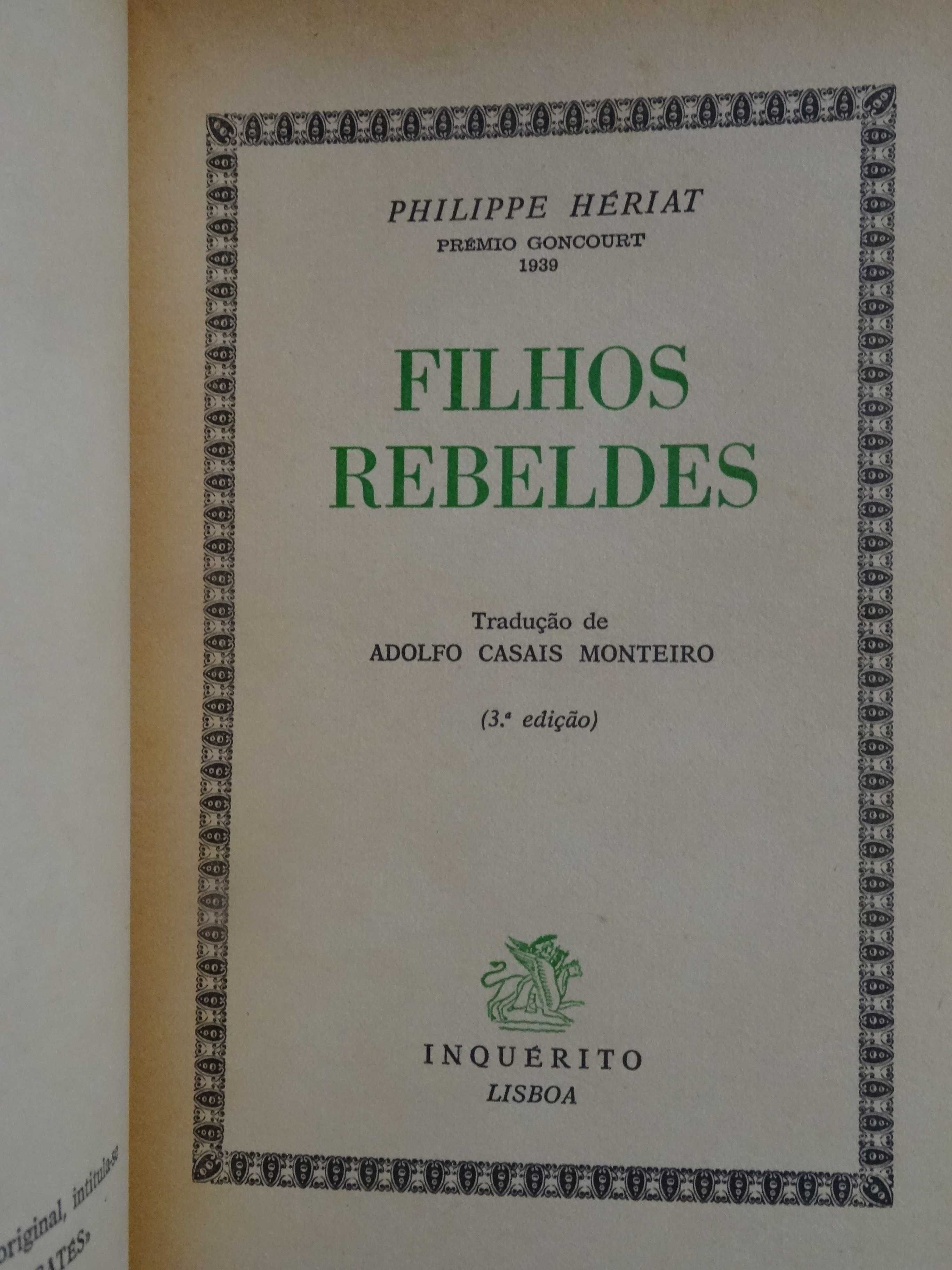 Filhos Rebeldes de Philippe Hériat