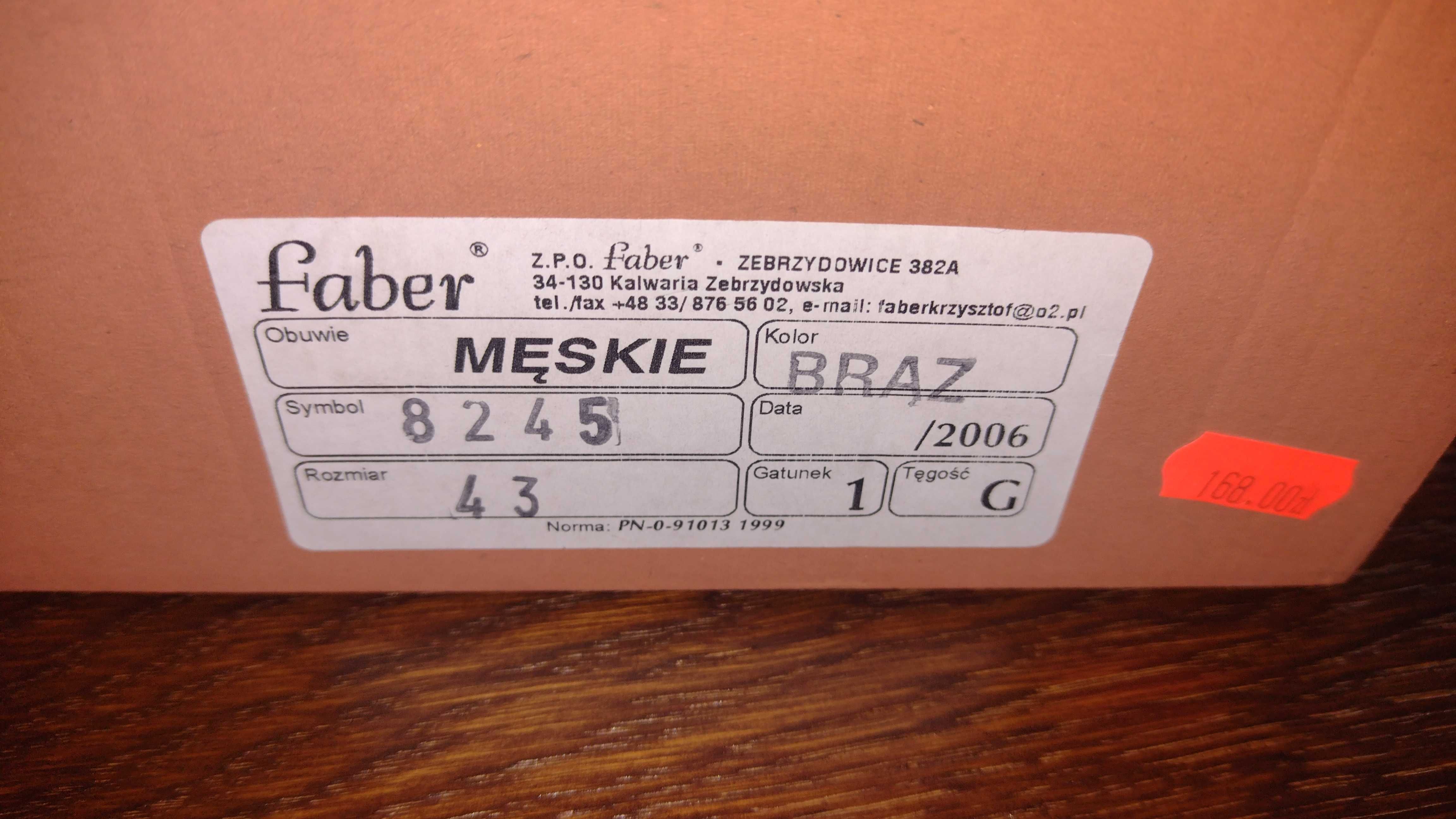 Półbuty męskie 'lakierki' - Faber