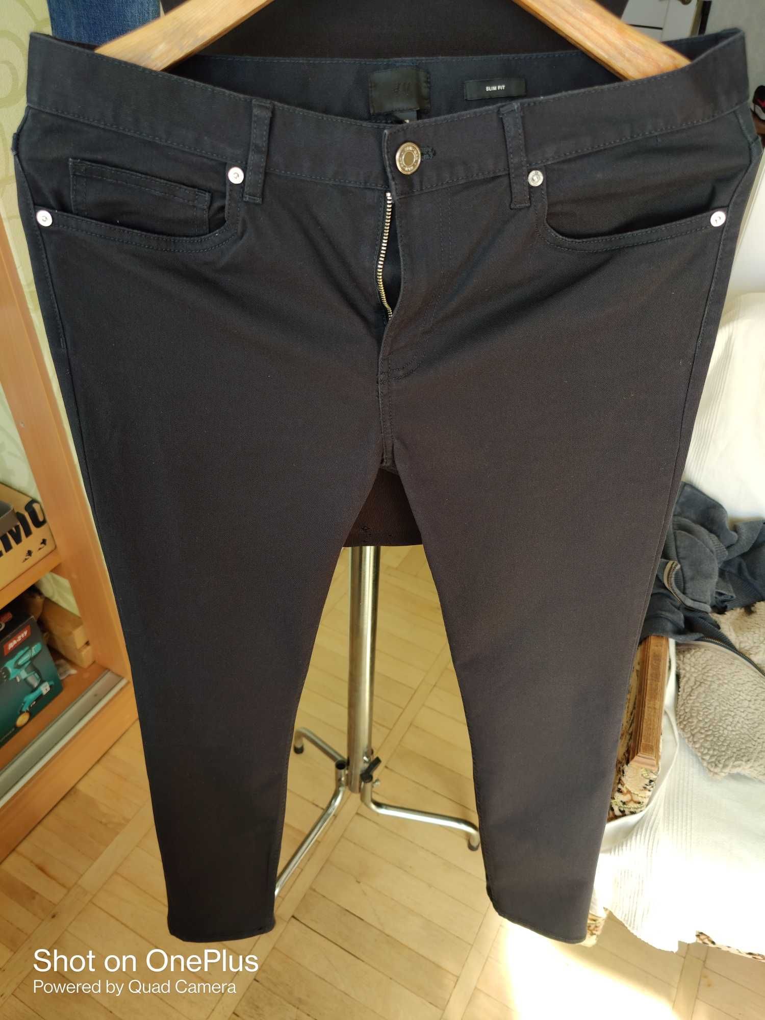 Джинсы H&M jeans Sweden W31 stretch black.