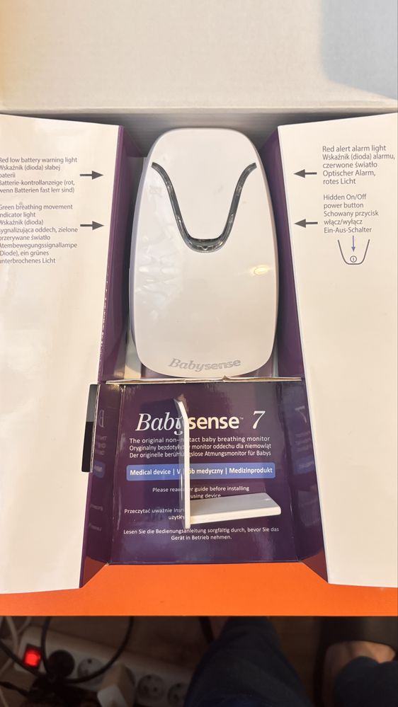 Bezdotykowy Monitor Oddechu Babysense 7