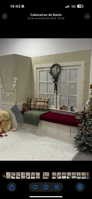 Cenario natal para sessoes de fotografia