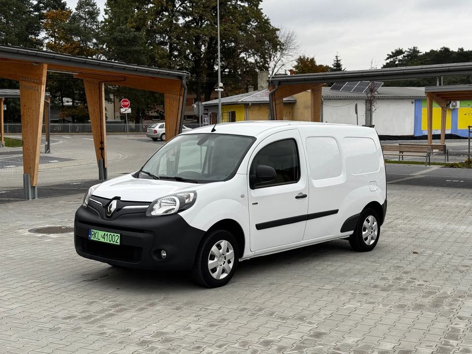 Renault Kangoo ZE 33 MAXI Klima Webasto na ON  Paka 2,1m L2 Faktura VAT23% 32.500 EXPORT  Carplay R-Link Kamera LONG