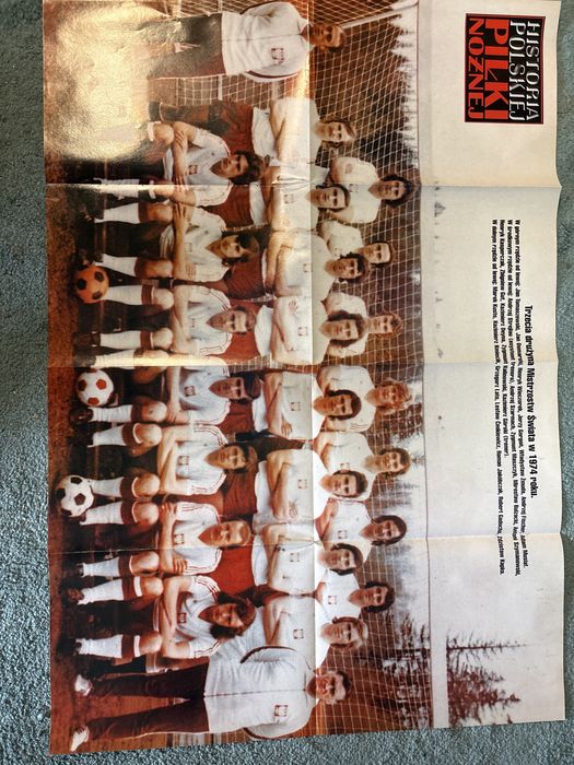 Plakat Reprezentacji Polski 1974 r.