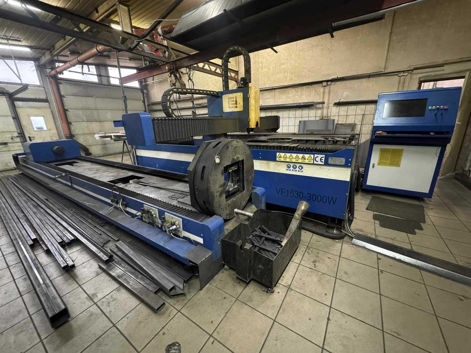 Wycinarka laserowa laser Fiber 3kw plus obrotnica rur