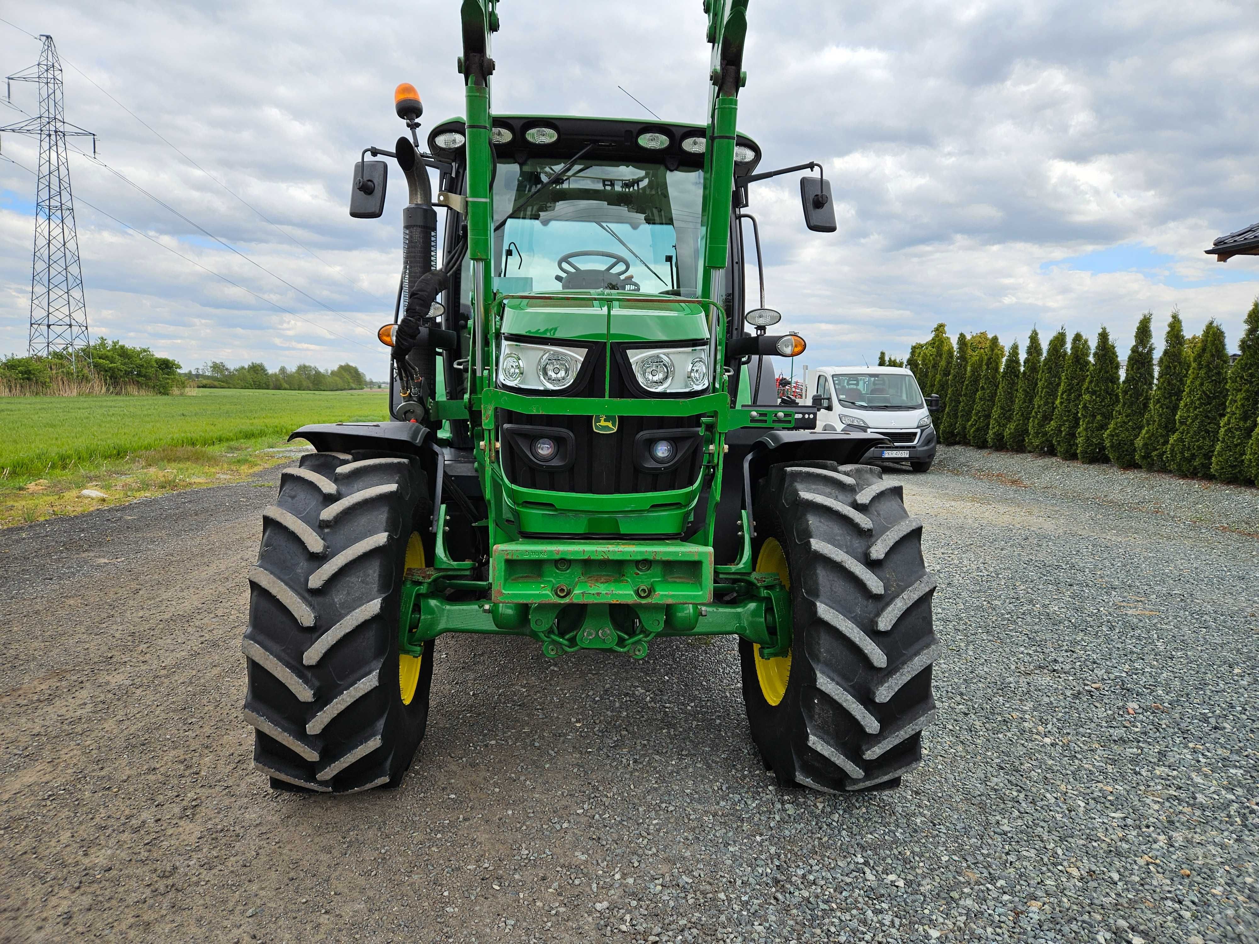 John Deere 6125R z ładowaczem czołowym H310. OryginalnyStan Bez AdBlue