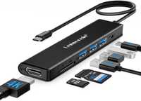 Lemorele TC70L 7in1 USB-C HUB Macbook 100W HDMI 4K 3x USB  SD Adapter