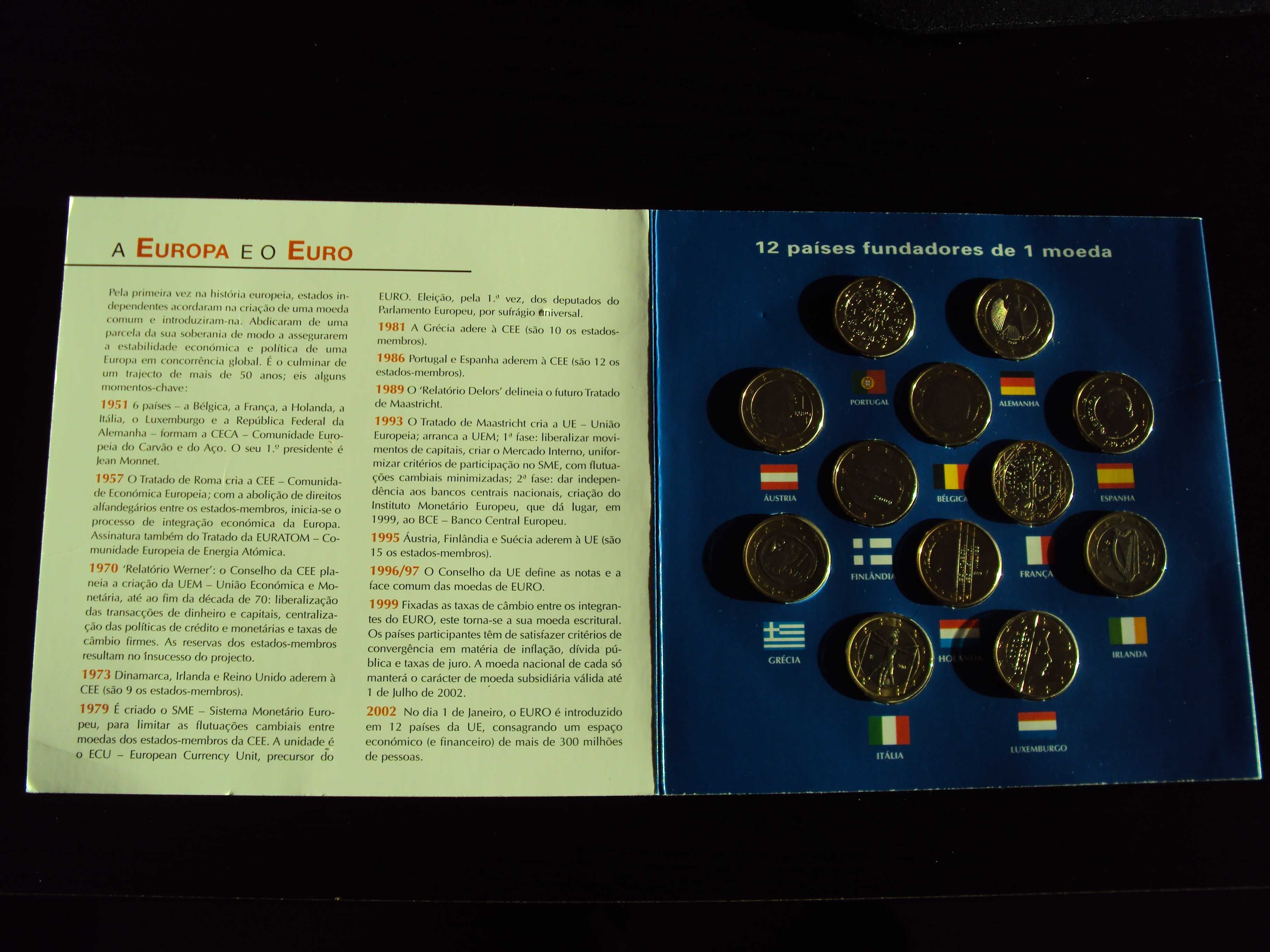 Coleção Philae - Moedas de 1 euro dos 12 fundadores da UE 2002