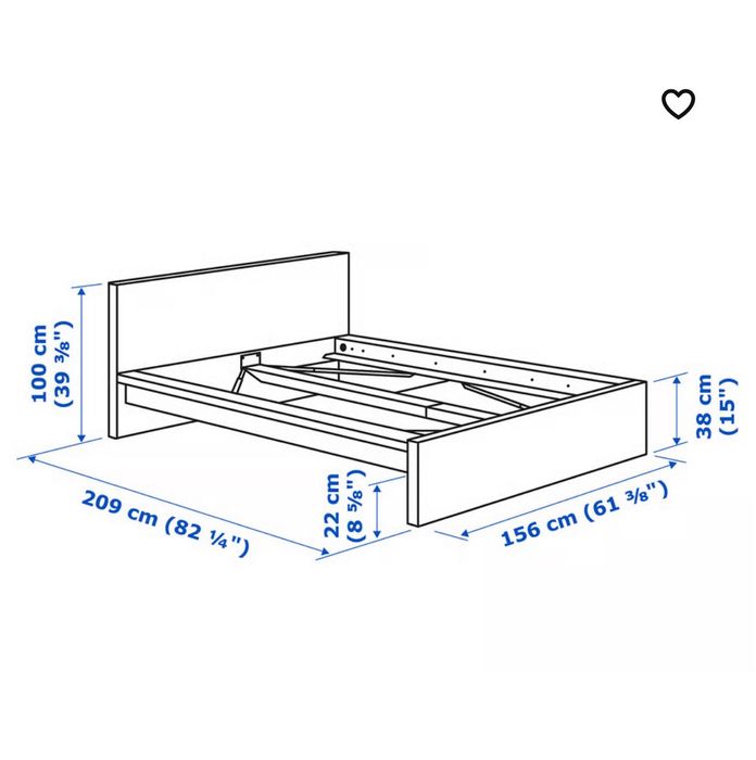Łóżko IKEA Malm 140