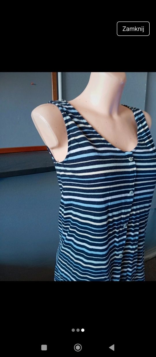 Bluzka damska bez rękawów