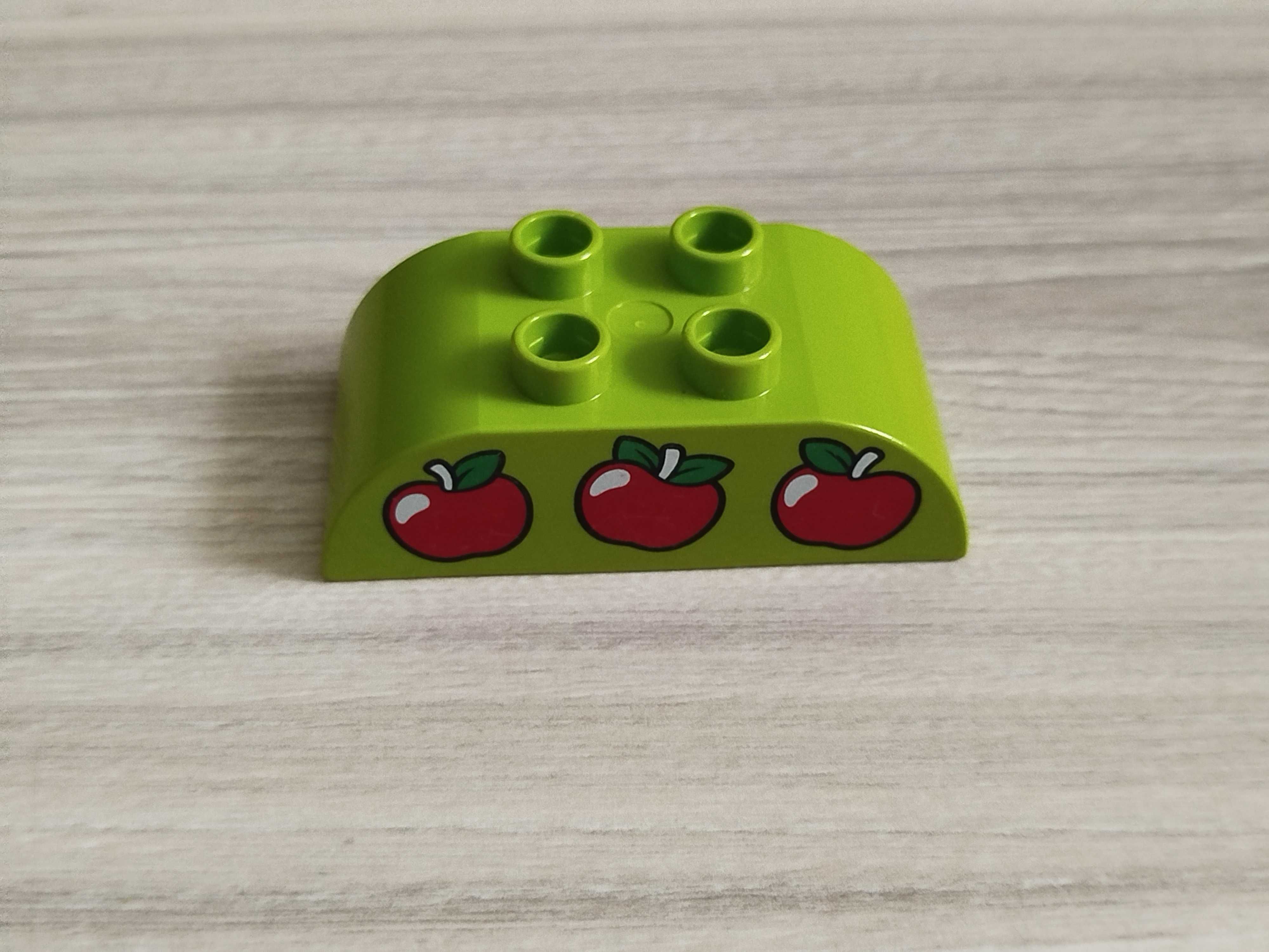 Klocki Lego Duplo 2x4 - 98223 - jabłka, kolor zielony