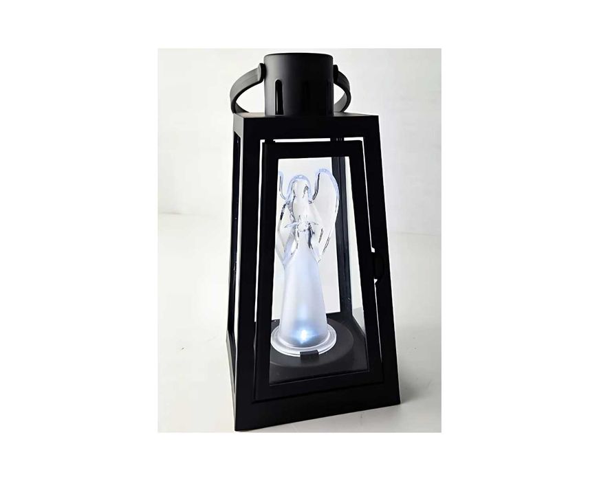 ZESTAW 2x Znicz Led Latarenka Na Cmentarz 20 cm Aniołek Lampion HIT