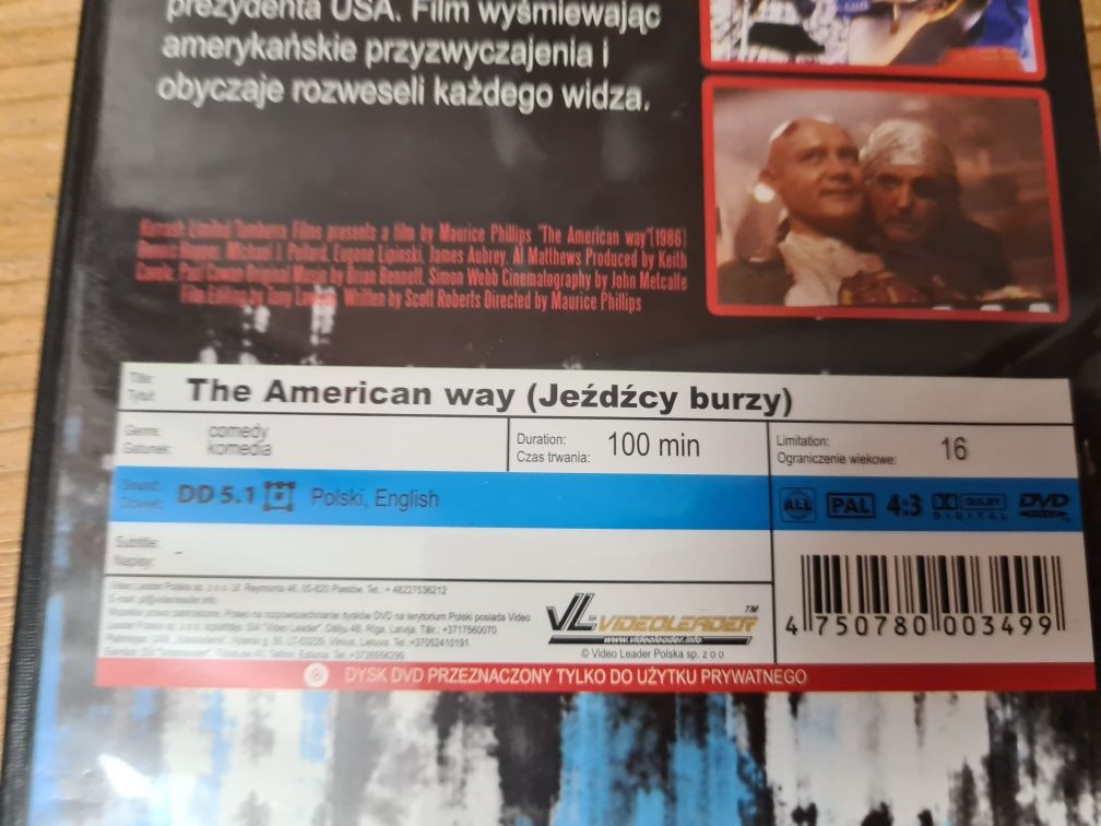 Jeźdźcy burzy (The American Way) - płyta dvd film PL ~