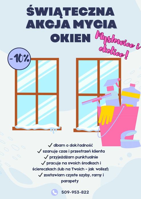Świąteczna akcja mycia okien!