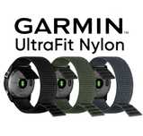 Нейлоновый ремешок для часов Garmin UltraFit 20, 22, 26 мм на липучках